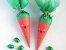 Easter carrot treat cones that's as stylish as it is tasty | 10 Inspiring Easter Crafts - Tinyme Blog