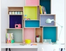 Awesome DIY box shelves | 10 Kids Study Nooks - Tinyme Blog