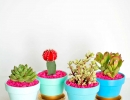 DIY gold dipped plant pots | 10 Kids Summer Activities + Crafts - Tinyme Blog