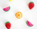 Adorable DIY miniature fruit magnets | 10 Kids Summer Activities + Crafts - Tinyme Blog