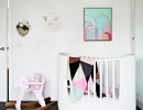 Whimsical black and white room for baby | 10 Light & Bright Nurseries - Tinyme Blog