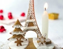 Adorable Eiffel Tower gingerbread centerpiece | 10 Magical Gingerbread Houses - Tinyme Blog