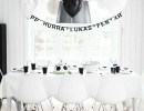 What a stunning black & white football theme birthday party! | 10 Monochrome Party Ideas - Tinyme Blog