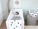 Wonderful kidsroom in black and white | 10 Nicely Neutral Nurseries Part 2 - Tinyme Blog