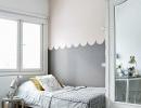 Stunning scalloped wall | 10 Nicely Nuetral Kids Rooms - Tinyme Blog