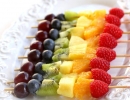 Rainbow Fruit Skewers | 10 Nutritious Party Snacks - Tinyme Blog