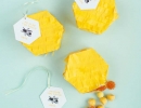 Hexagon honeycomb shaped favor boxes | 10 Playful Piñatas - Tinyme Blog