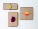 Brighten up your pressies | 10 Pom Pom Crafts - Tinyme Blog