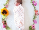 Gorgeous Baby Girl Floral Shoot | 10 Precious Baby Announcements - Tinyme Blog
