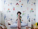Charming multi-coloured authentic kids’ wall | 10 Quirky Wallpaper Designs - Tinyme Blog