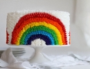 Rainbow Ruffle Cake | 10 Rainbow Cakes - Tinyme Blog