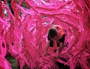 Crazy hot pink tunnel | 10 Ridiculously Cool Playgrounds Part 4 - Tinyme Blog