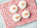 Simple snowmen cookies and unique candy cane decorations | 10 Scrumptious Christmas Cookies - Tinyme Blog