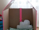 DIY collapsible cardboard playhouse | - Tinyme Blog