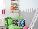 Bright and playful | 10 Snuggly Reading Nooks - Tinyme Blog