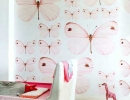Pretty display of large pink butterflies | 10 Sweet Girls Nurseries - Tinyme Blog