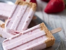 Chill out with Strawberry Cheesecake pops | 10 Sweet Summery Popsicles - Tinyme Blog