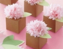 Pom Pom Flower Favor Box | 10 Tissue Paper Crafts - Tinyme Blog