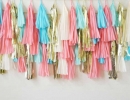 Coral Reef Tissue Paper Tassel Garland | 10 Tissue Paper Crafts - Tinyme Blog