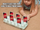Egg Tray Card Holder | 10 Toddler Hacks Part 2 - Tinyme Blog
