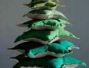 Sleek and simple handmade cushion tree | 10 Unusual Christmas Trees Part 2 - Tinyme Blog