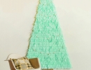 Fun and festive paper garland Christmas wall tree | 10 Unusual Christmas Trees Part 2 - Tinyme Blog