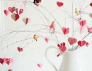 Make your own homemade whimsical valentine branch tree | 10 Valentines Day Crafts - Tinyme Blog