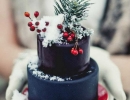 Romantic and pretty miniature tiered cake | 10 Wintery Christmas Cakes - Tinyme Blog