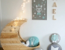Cozy moon shaped cradle | 10 Wonderfully Whimsical Nurseries - Tinyme Blog