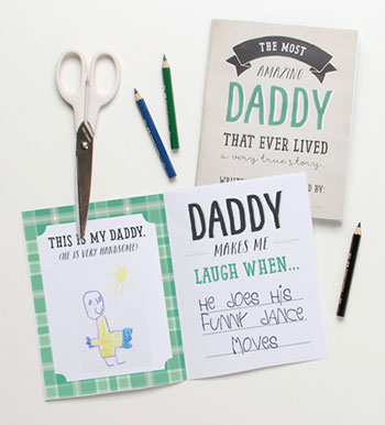 Free Printable Fathers Day Book
