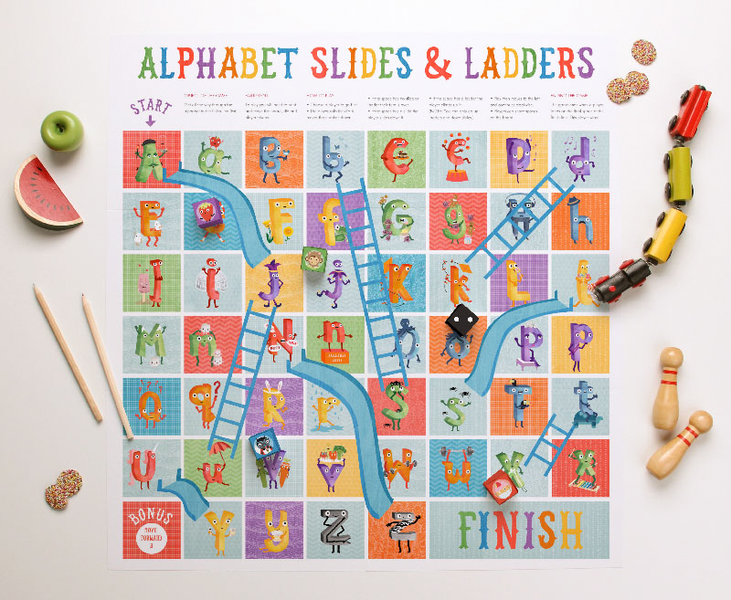 alphabet printable board game tinyme blog