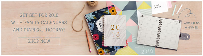 2018 Diaries & Calendars