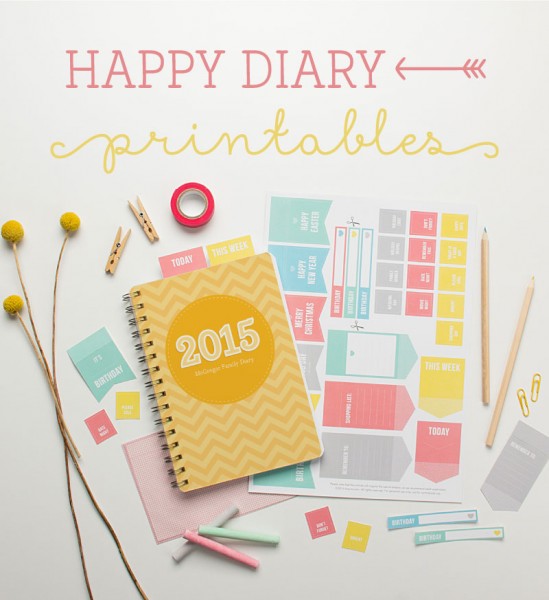 Free Happy Diary Printables from tinyme