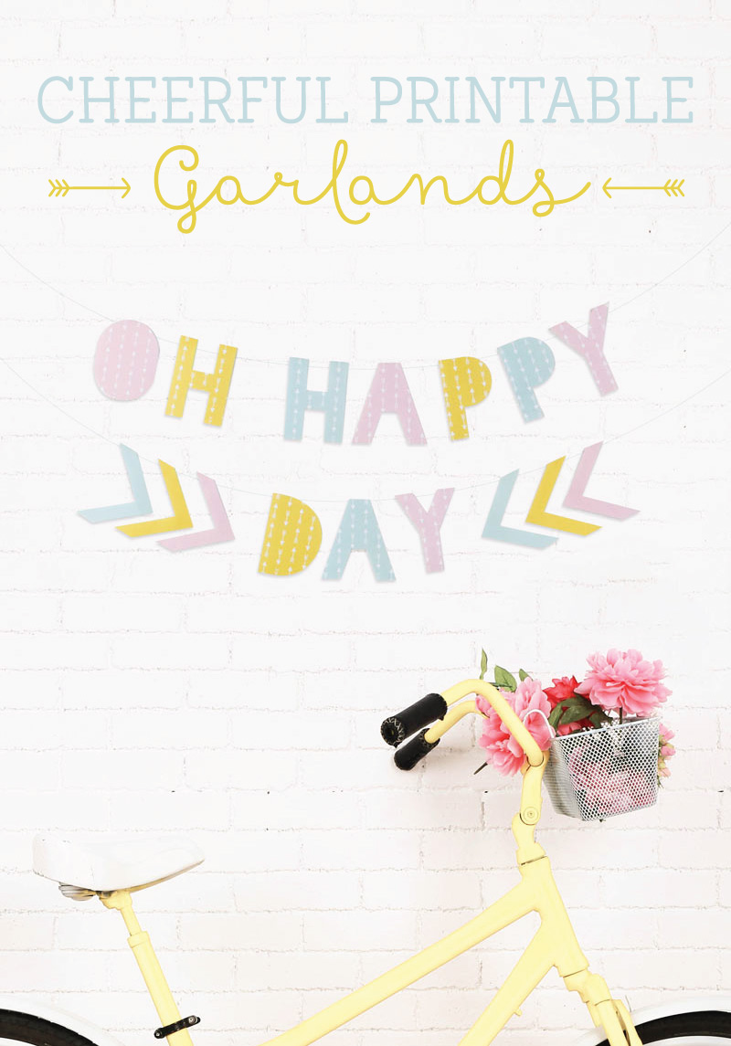 Cheerful Printable Garlands Tinyme Blog