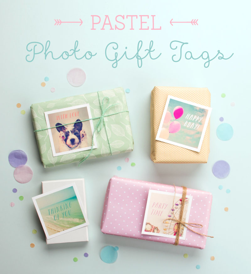 Free Pastel Photo Gift Tag Printables