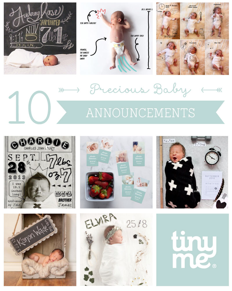 10 Precious Baby Announcements