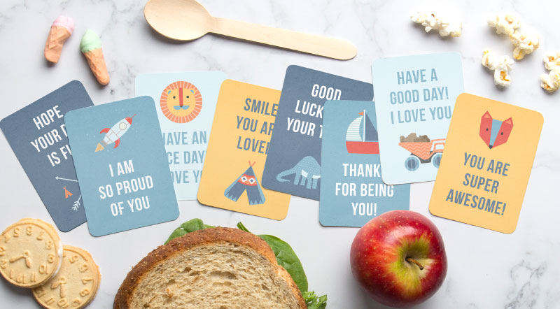 Lovely Lunch Note Printables