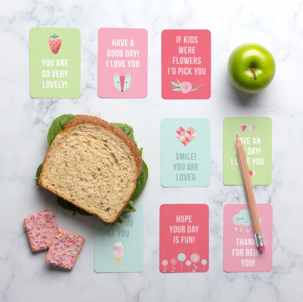 Lovely Lunch Note Printables - Tinyme Blog