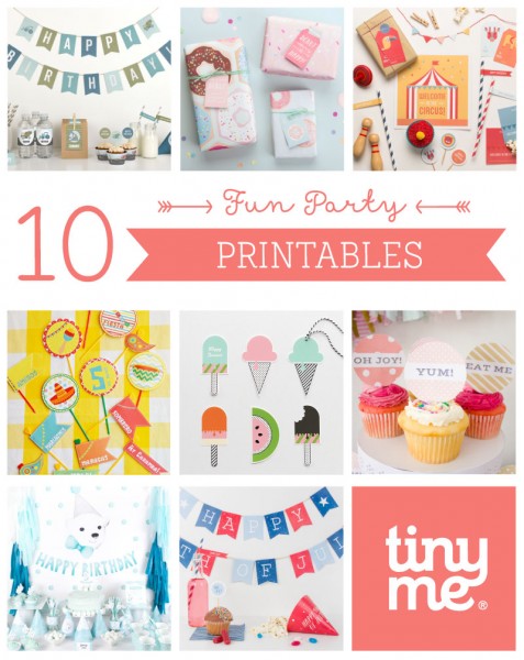 10 Fun Party Printables - Tinyme Blog