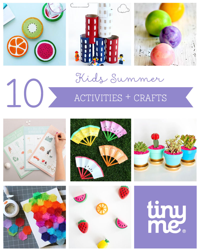 10 Kids Summer Activities + Crafts