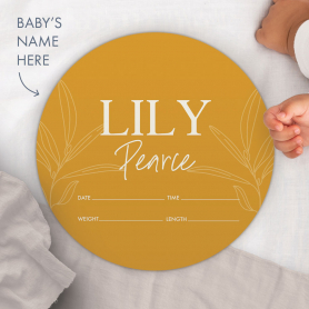 Birth Announcement Plaque [Personalized]