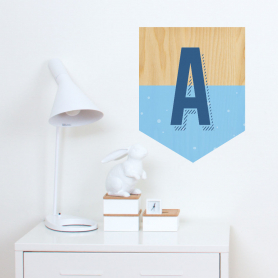Wood Letter Banner Decal