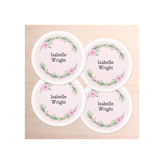 Large Round Name Labels - Drink Bottle Labels - Tinyme US