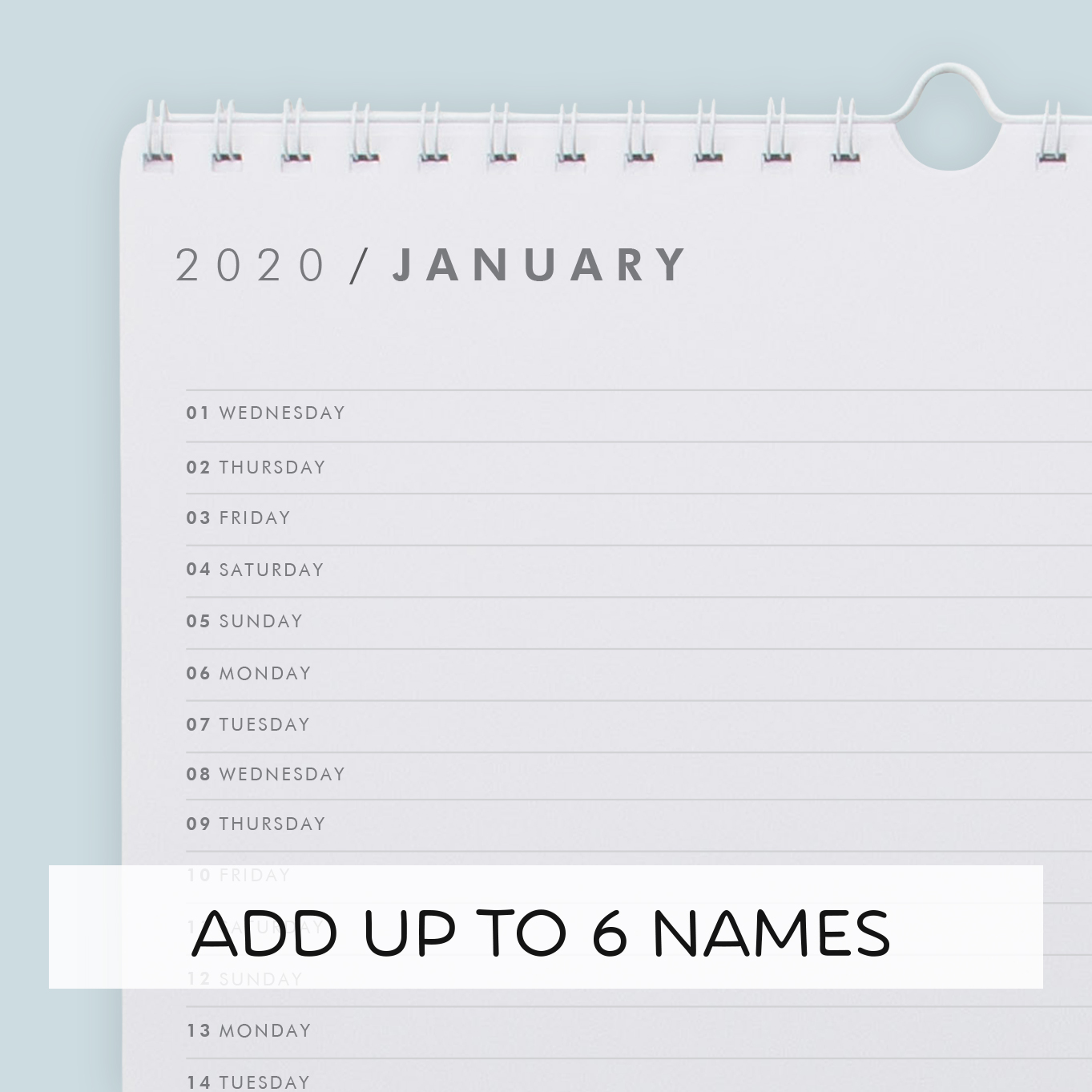 Family Calendar Personalized Calendars Family Planner Tinyme USA